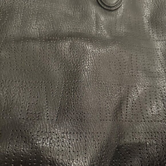 STEVE MADDEN LEATHER SHOULDER BAGE TOTE BLACK OS - Picture 3 of 10
